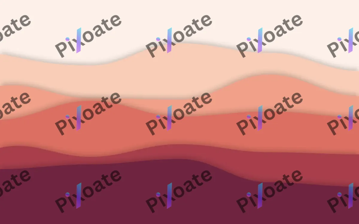 Coral Canyon — light orange, red and pink papercut background