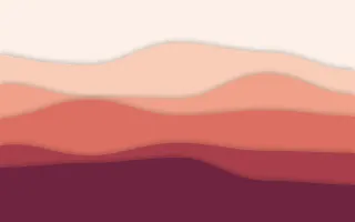 Coral Canyon — light orange, red and pink papercut background