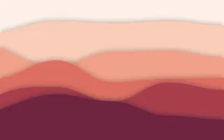 Coral Canyon Deep — light orange, red and pink papercut background