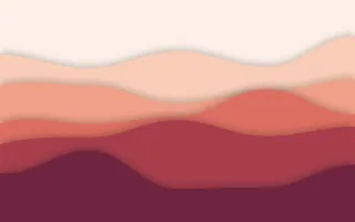 Coral Canyon Deep II — light orange, red and pink papercut background, variation II