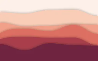 Coral Canyon Deep III — light orange, red and pink papercut background, variation III