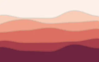 Coral Canyon II — light orange, red and pink papercut background, variation II