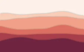 Coral Canyon III — light orange, red and pink papercut background, variation III