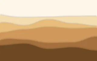 Desert Dune Layers — light beige, orange and brown papercut background