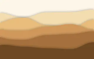 Desert Dune Layers Deep — light beige, orange and brown papercut background