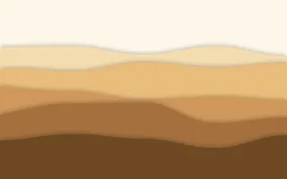 Desert Dune Layers II — light beige, orange and brown papercut background, variation II