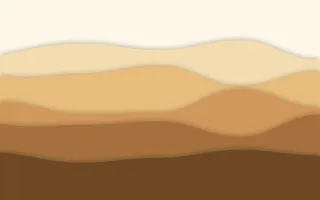 Desert Dune Layers III — light beige, orange and brown papercut background, variation III