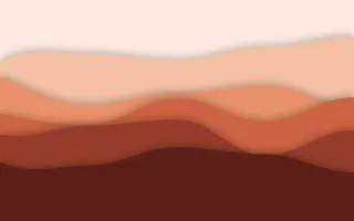 Ember Ridge Deep — light orange and red papercut background