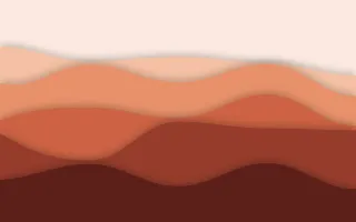 Ember Ridge Deep II — light orange and red papercut background, variation II