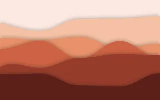 Ember Ridge Deep III — light orange and red papercut background, variation III