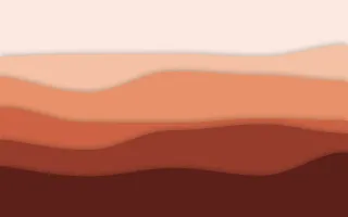 Ember Ridge III — light orange and red papercut background, variation III