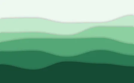 Emerald Vale — light green papercut background