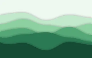 Emerald Vale Deep — light green papercut background