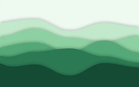 Emerald Vale Deep — light green papercut background