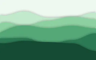 Emerald Vale Deep II — light green papercut background, variation II