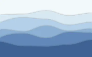 Glacier Layers — light blue papercut background