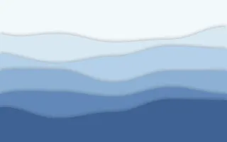 Glacier Layers II — light blue papercut background, variation II