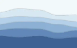 Glacier Layers III — light blue papercut background, variation III