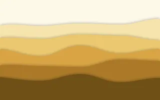 Golden Terraces — light beige, gold and brown papercut background