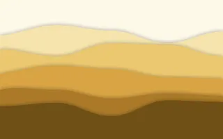 Golden Terraces III — light beige, gold and brown papercut background, variation III