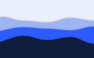 Klein Bold Sheets III — colourful blue and white papercut background, variation III