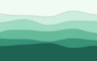 Mint Morning — light green and teal papercut background