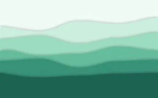 Mint Morning II — light green and teal papercut background, variation II