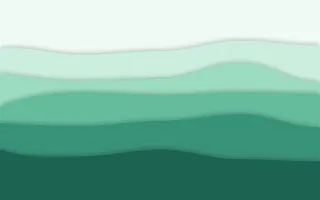 Mint Morning III — light green and teal papercut background, variation III