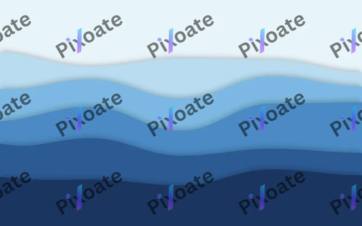 Ocean Strata — light blue papercut background