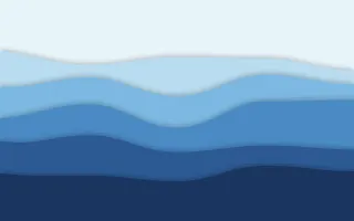 Ocean Strata — light blue papercut background