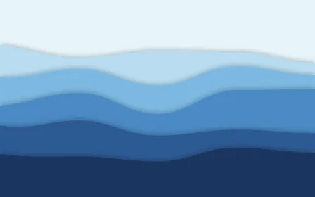 Ocean Strata — light blue papercut background