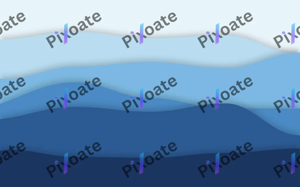 Ocean Strata Deep — light blue papercut background