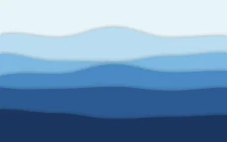 Ocean Strata II — light blue papercut background, variation II