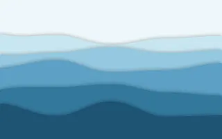 Sea Cliff Layers — light blue papercut background