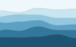 Sea Cliff Layers II — light blue papercut background, variation II