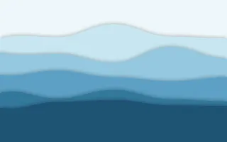 Sea Cliff Layers III — light blue papercut background, variation III