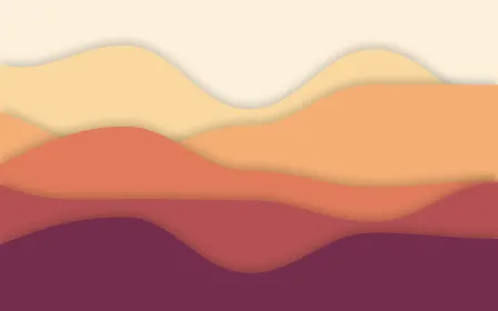 Sunset Sheets Deep — light orange and pink papercut background