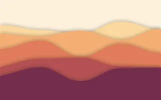Sunset Sheets Deep II — light orange and pink papercut background, variation II