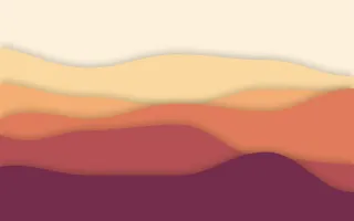 Sunset Sheets Deep III — light orange and pink papercut background, variation III