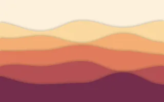 Sunset Sheets II — light orange and pink papercut background, variation II