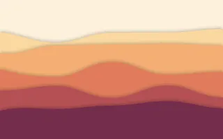 Sunset Sheets III — light orange and pink papercut background, variation III