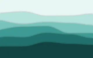 Teal Tide — light teal papercut background