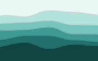 Teal Tide II — light teal papercut background, variation II