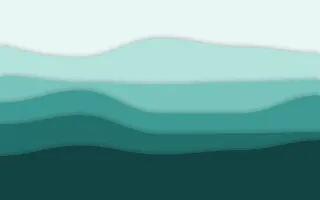 Teal Tide III — light teal papercut background, variation III