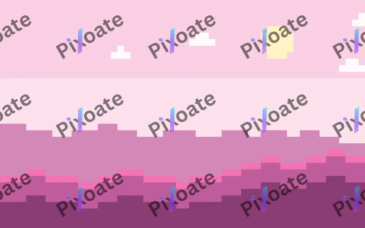 Pixel Candyland — light pink pixel background