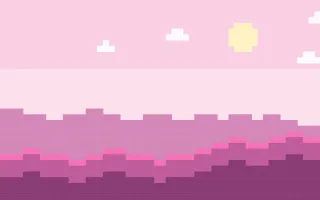 Pixel Candyland — light pink pixel background