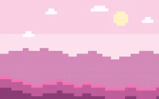 Pixel Candyland II — light pink pixel background, variation II