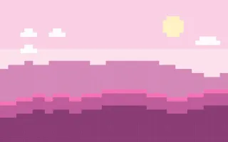 Pixel Candyland III — light pink pixel background, variation III