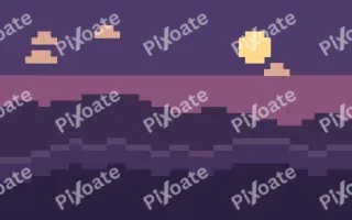Pixel Dusk Town II — dark purple pixel background, variation II