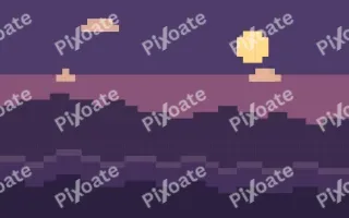 Pixel Dusk Town III — dark purple pixel background, variation III